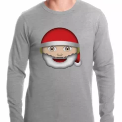 Bewild Santa Emoji Thermal Shirt 8 Bewild Santa Emoji Thermal Shirt