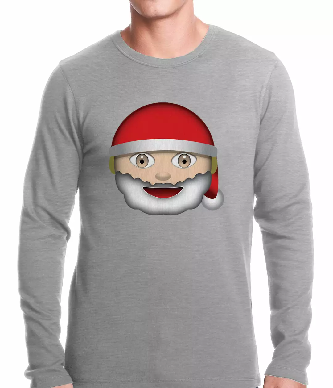 Bewild Santa Emoji Thermal Shirt 5 Bewild Santa Emoji Thermal Shirt