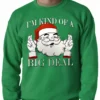 Bewild Holiday Prints Santa - Kind Of A Big Deal Adult Crewneck