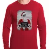 Bewild Santa Mug Shot Funny Thermal Shirt