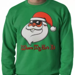 Bewild Santa - Where My Ho's At Adult Crewneck