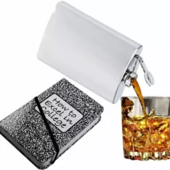 Bewild Secret Hidden Flask In A Marble Note Book