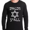 Bewild Holiday Prints Shalom Y'all Thermal Shirt