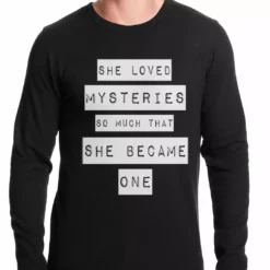 Bewild She Loved Mysteries So Much, She Became One Thermal Shirt Cool Funny & Offensive