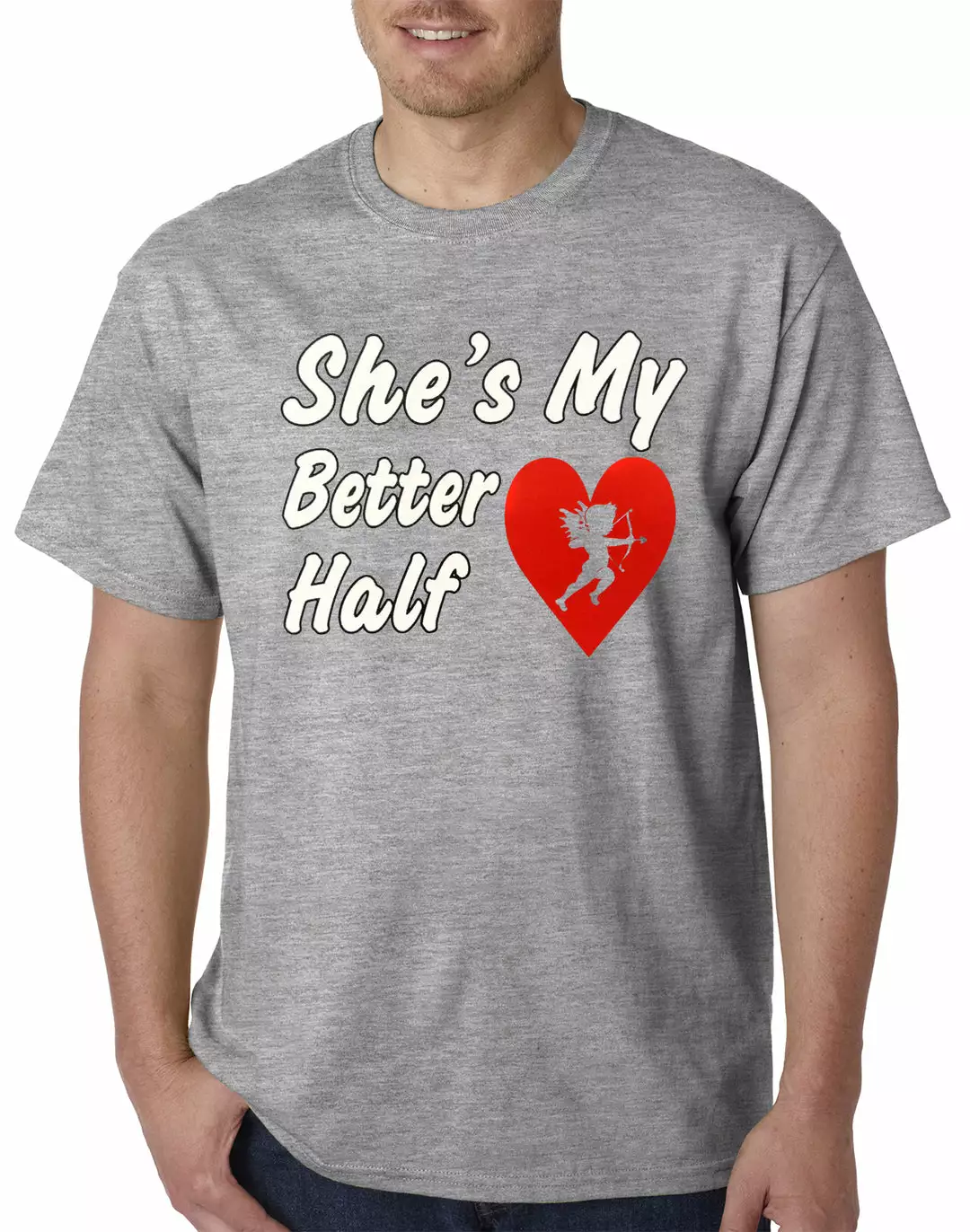 Bewild Men's T-Shirts She's My Better Half Mens T-shirt 3 Bewild Men's T-Shirts She's My Better Half Mens T-shirt