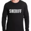 Bewild Halloween Prints Sheriff Costum Thermal Shirt