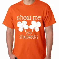Bewild Men's T-Shirts Show Me Your Shamrocks St. Patrick's Day Mens T-shirt