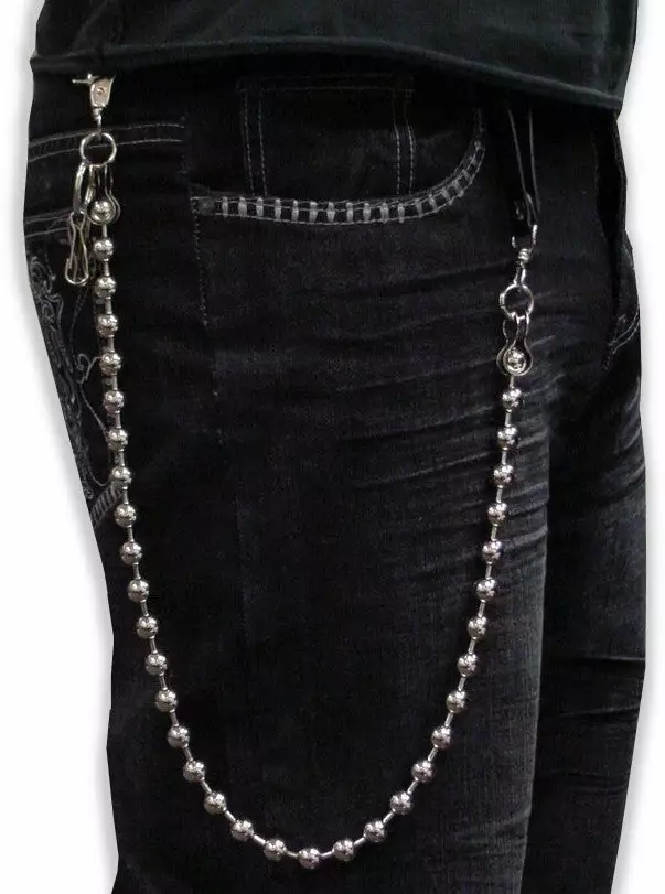 Bewild Silver Ball 30 Inch Jean & Wallet Chain Wallets & Chains 7 Bewild Silver Ball 30 Inch Jean & Wallet Chain Wallets & Chains