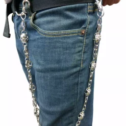 Bewild Silver Skull Of Death Jean And Wallet Chain 14 Bewild Silver Skull Of Death Jean And Wallet Chain