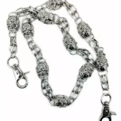 Bewild Silver Skull Of Death Jean And Wallet Chain 17 Bewild Silver Skull Of Death Jean And Wallet Chain