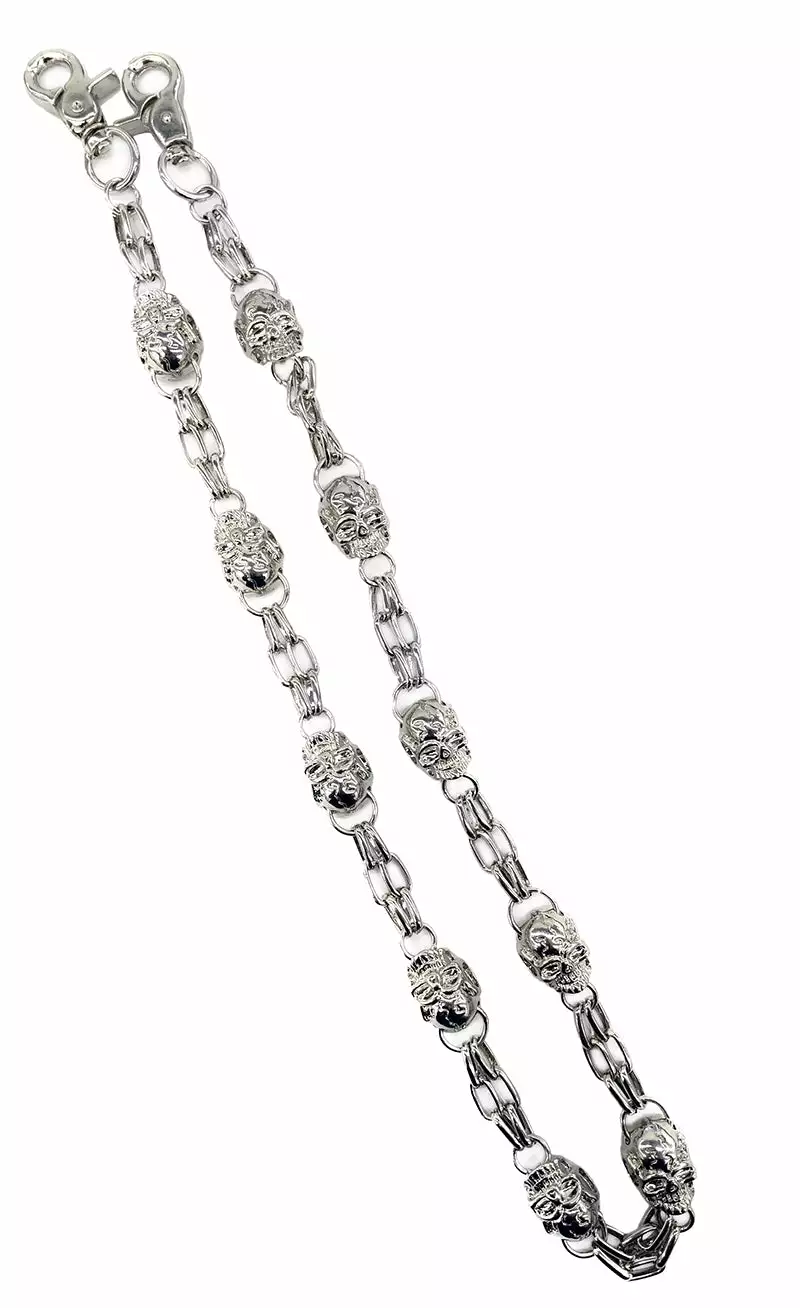 Bewild Silver Skull Of Death Jean And Wallet Chain 9 Bewild Silver Skull Of Death Jean And Wallet Chain