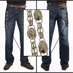 Bewild Silver Skull Of Death Jean And Wallet Chain 19 Bewild Silver Skull Of Death Jean And Wallet Chain