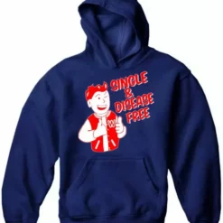 Bewild Men's T-Shirts Single & Disease Free Hoodie
