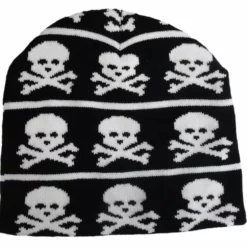 Bewild Skull And Crossbones Knit Beanie Beanies & Headspins