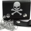 Bewild Skull & Cross Bones Genuine Leather Wallet Wallets & Chains 1 Bewild Skull & Cross Bones Genuine Leather Wallet Wallets & Chains