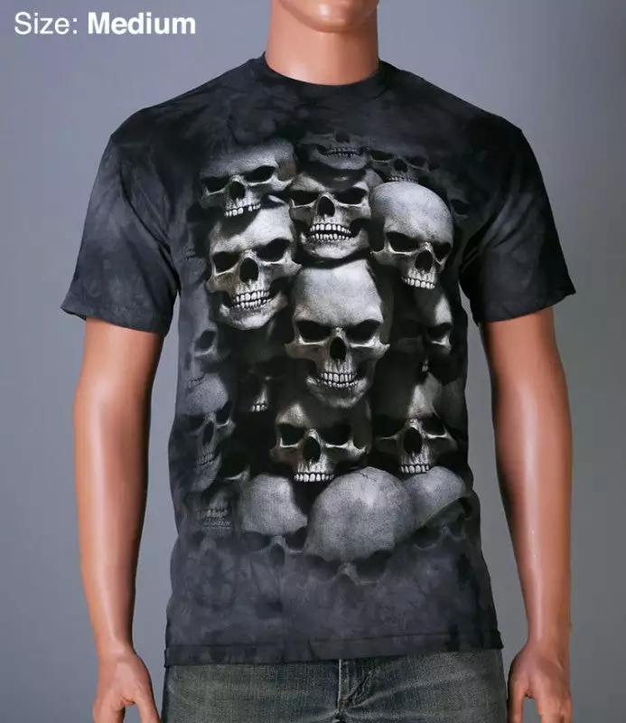 Bewild Skull Crypt Men's Big Face T-shirt 7 Bewild Skull Crypt Men's Big Face T-shirt