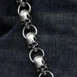 Bewild Skull Pile Chain Of Skulls 30 Inch Jean Chain 12 Bewild Skull Pile Chain Of Skulls 30 Inch Jean Chain