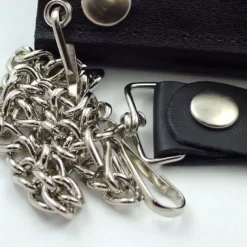 Bewild Wallets & Chains Genuine Leather Chain Wallet With Silver Skull Heads 11 Bewild Wallets & Chains Genuine Leather Chain Wallet With Silver Skull Heads