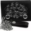 Bewild Wallets & Chains Genuine Leather Chain Wallet With Silver Skull Heads 1 Bewild Wallets & Chains Genuine Leather Chain Wallet With Silver Skull Heads