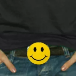 Bewild Smiley Face Belt Buckle With FREE Leather Belt