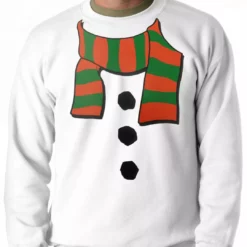 Bewild Snowman Costume Adult Crewneck Holiday Prints