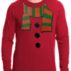 Bewild Holiday Prints Snowman Costume Thermal Shirt