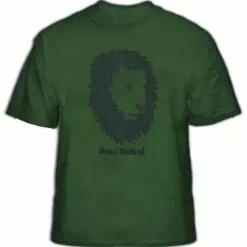 Bewild Soul Rebel Funk Lion Men's T-Shirt (Olive Green)