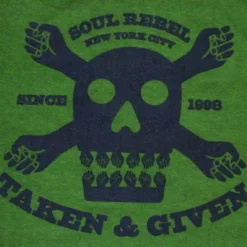 Bewild Soul Rebel Taken & Given T-Shirt (Olive Green)