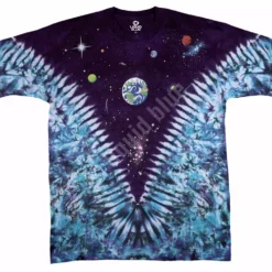 Bewild Space Top Tie Dye T-Shirt Liquid Blue