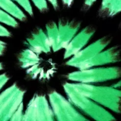 Bewild Liquid Blue Spiral Clover Irish Green Tie Dye T-Shirt