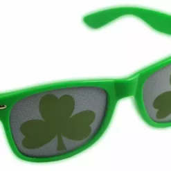 Bewild St. Patrick's Day Green Wayfarer Shamrock Sunglasses