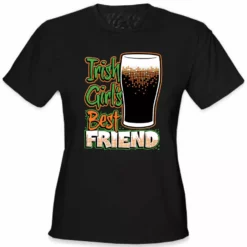 Bewild St. Patrick's Day Irish Girl's Best Friend Girl's T-Shirt Women's T-Shirts