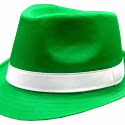 Bewild Buckets & Fedoras St. Patrick's Day Irish Kelly Green Fedora Hat