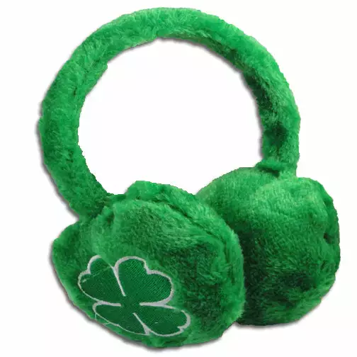 Bewild St. Patrick's Day Irish Shamrock Furry Earmuffs Accessories 6 Bewild St. Patrick's Day Irish Shamrock Furry Earmuffs Accessories