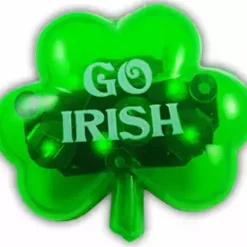 Bewild Accessories St. Patrick's Day Jumbo Flashing Shamrock Pin