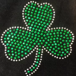 Bewild St. Patrick's Day Rhinestone Shamrock Beanie Beanies & Headspins