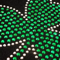 Bewild St. Patrick's Day Rhinestone Shamrock Beanie Beanies & Headspins