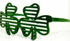 Bewild St.Patrick's Day Shamrock Slotted Shades