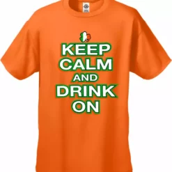 Bewild St. Patrick's Day Shirts - Keep Calm And Drink On Men's T-Shirt Men's T-Shirts