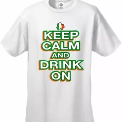 Bewild St. Patrick's Day Shirts - Keep Calm And Drink On Men's T-Shirt Men's T-Shirts