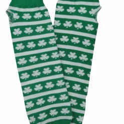 Bewild St. Patrick's Day (STRIPES & SHAMROCKS) Pair Of Arm Warmers