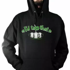 Bewild St. Patrick's Day Sweatshirts - I'd Tap That Shamrock Hoodie Unisex Sweatshirts & Long Sleeve