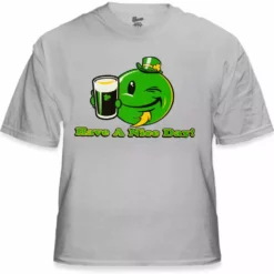 Bewild St. Patrick's Day Tees - Have A Nice Day Irish Smiley T-Shirt