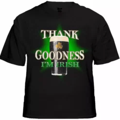 Bewild Men's T-Shirts St. Patrick's Day Tees - Thank Goodness I'm Irish T-Shirt
