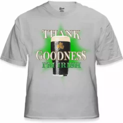 Bewild Men's T-Shirts St. Patrick's Day Tees - Thank Goodness I'm Irish T-Shirt