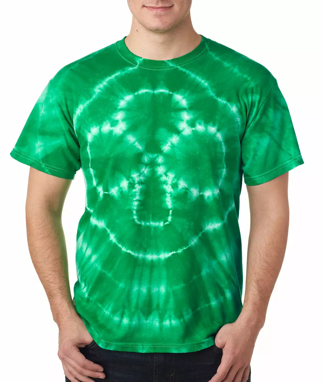 Bewild Tie Dye Tops St. Patrick's Day Tie-Dye Shamrock Mens T-shirt 3 Bewild Tie Dye Tops St. Patrick's Day Tie-Dye Shamrock Mens T-shirt