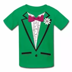 Bewild St. Patrick's Day Tuxedo T-Shirt For Kids
