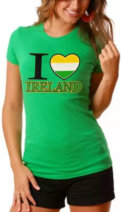 Bewild St. Patrick's Tees - I Love Ireland Girls T-Shirt Women's T-Shirts 6 Bewild St. Patrick's Tees - I Love Ireland Girls T-Shirt Women's T-Shirts