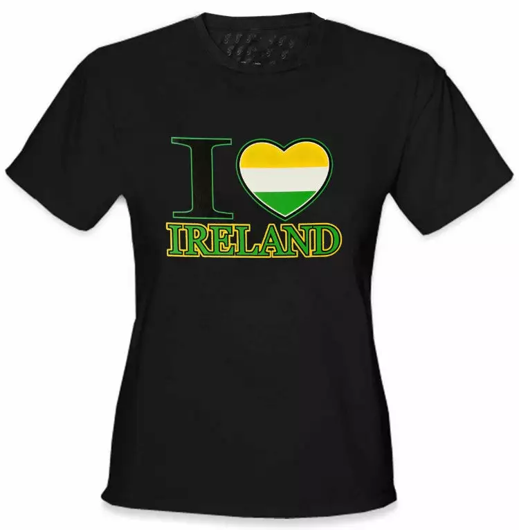 Bewild St. Patrick's Tees - I Love Ireland Girls T-Shirt Women's T-Shirts 4 Bewild St. Patrick's Tees - I Love Ireland Girls T-Shirt Women's T-Shirts