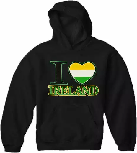 Bewild St. Patrick's Tees - I Love Ireland Hoodie 4 Bewild St. Patrick's Tees - I Love Ireland Hoodie